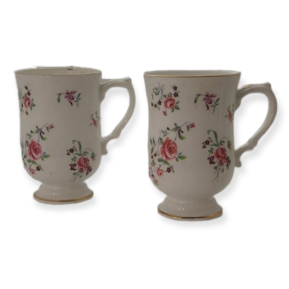 Vintage Royal Victoria Coffee Tea Mug Pink Roses Made in England